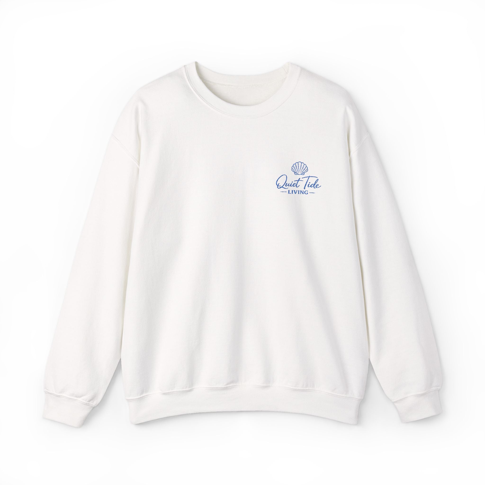 Quiet Tide Embroidered Logo Crewneck