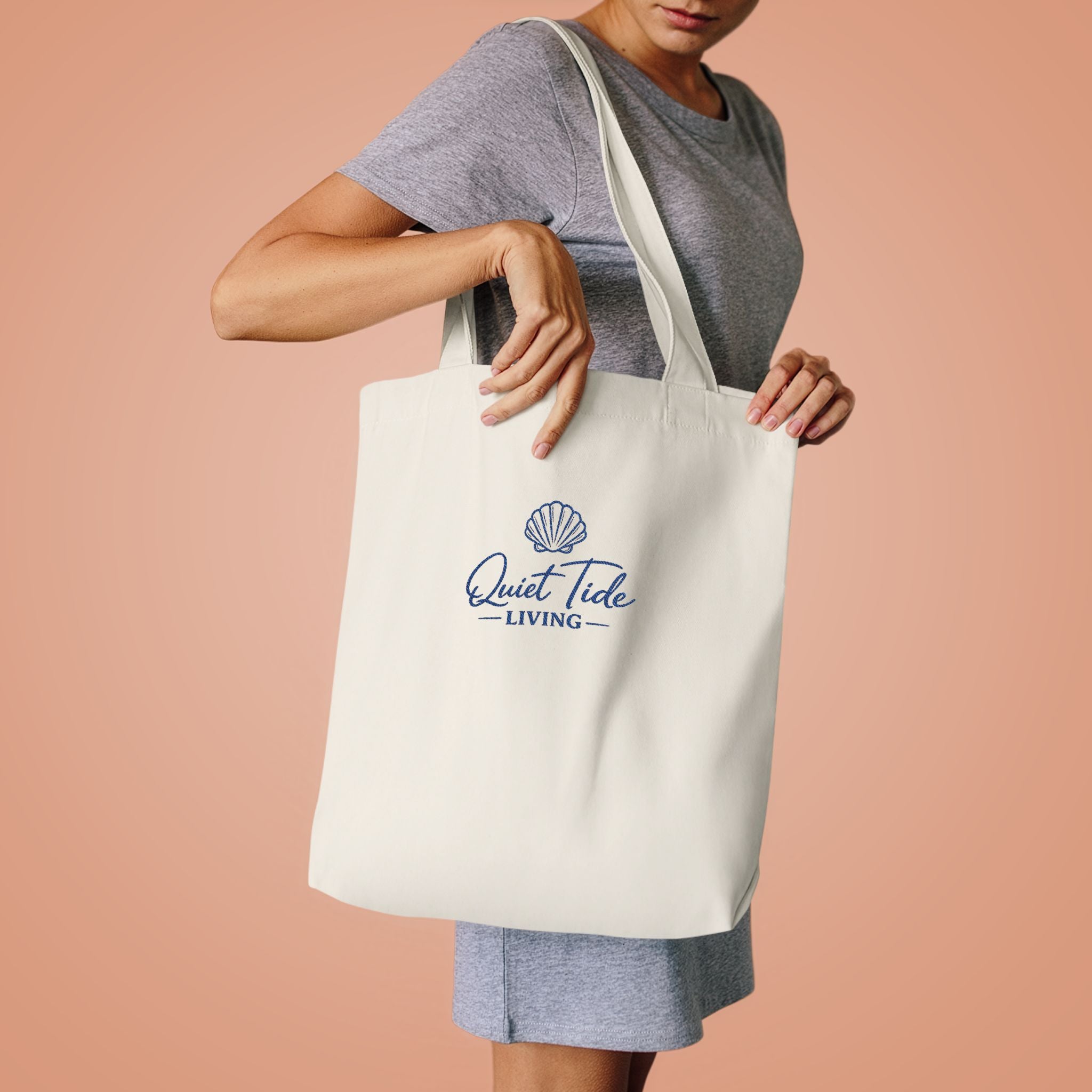 Quiet Tide Canvas Tote Bag | Soft Coastal Living