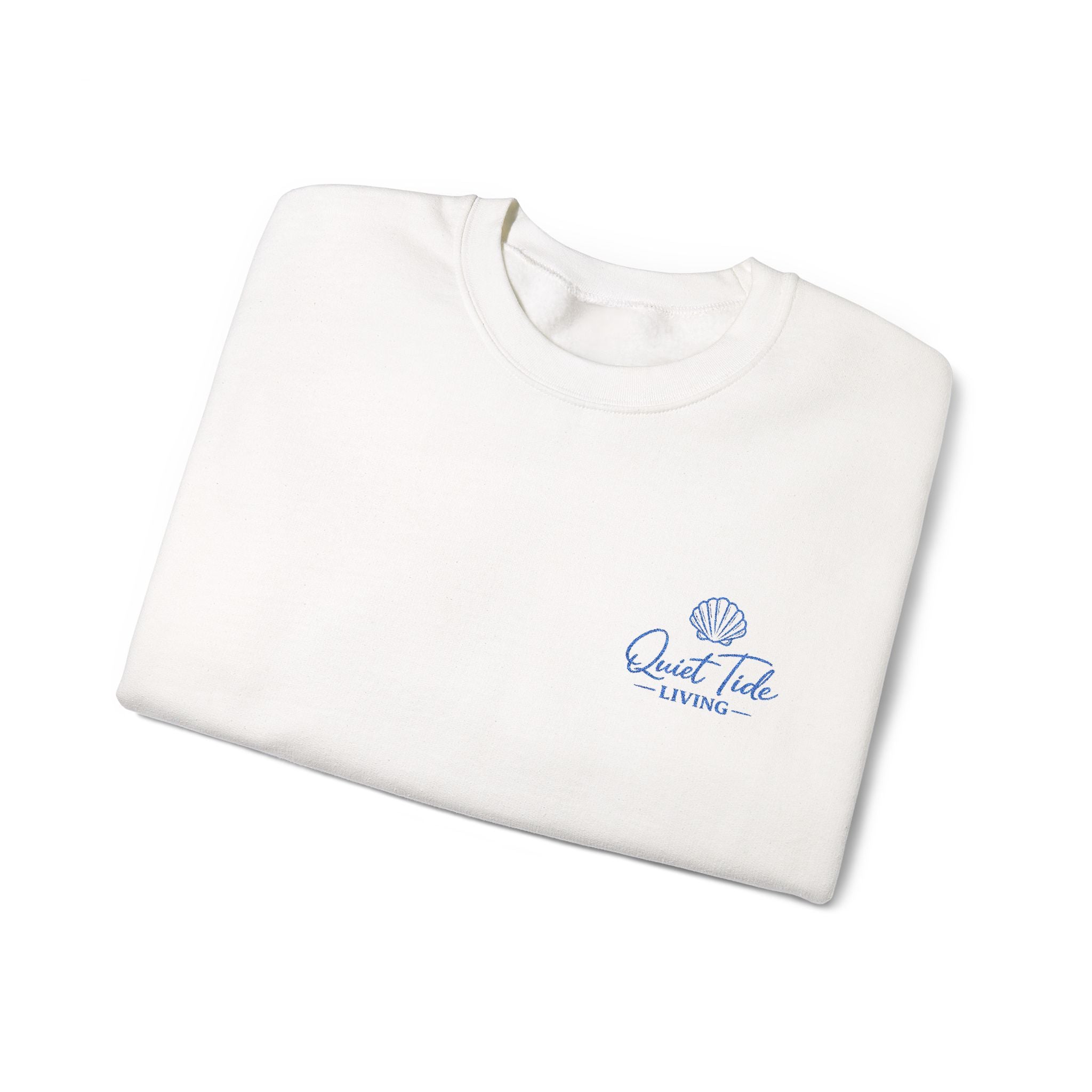 Quiet Tide Logo Crewneck Sweatshirt | Soft Coastal Living