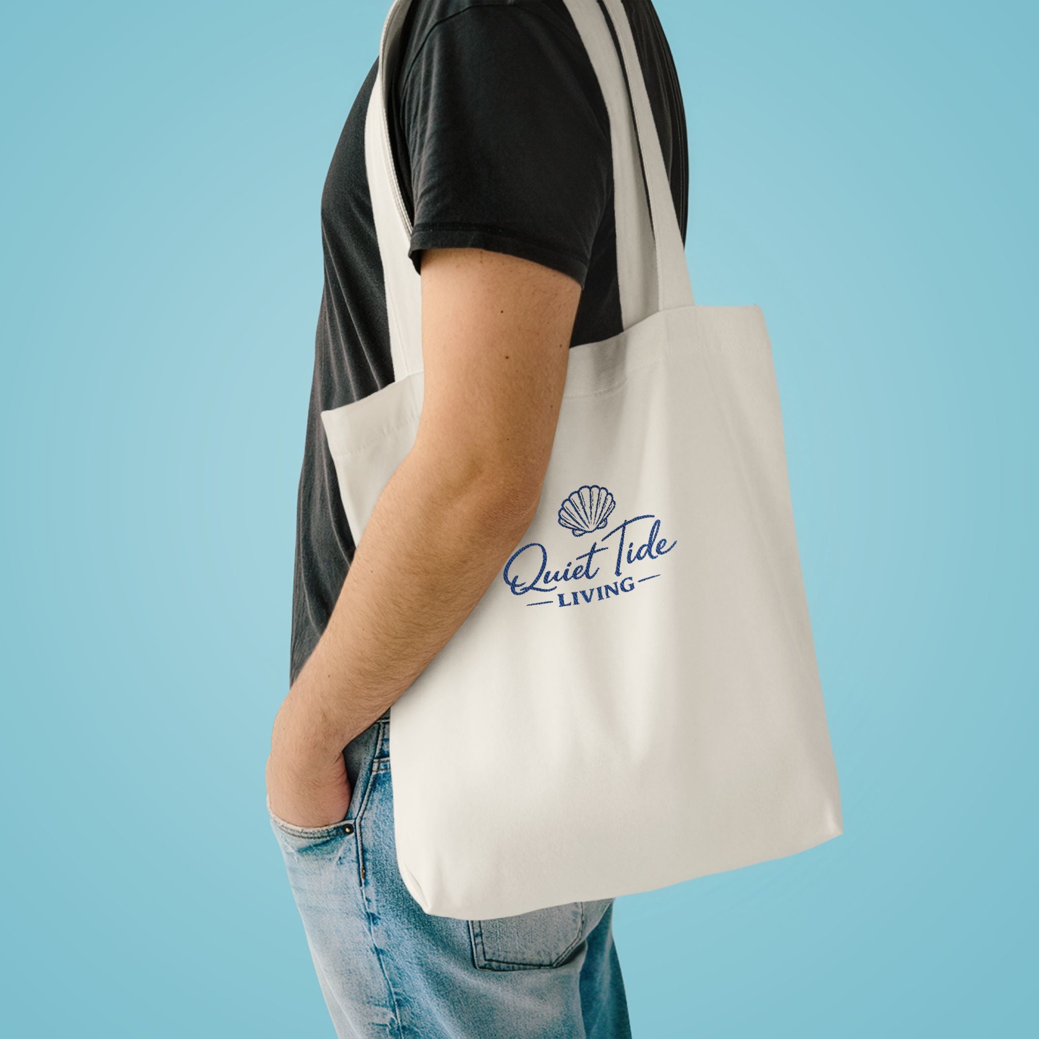 Quiet Tide Canvas Tote Bag | Soft Coastal Living