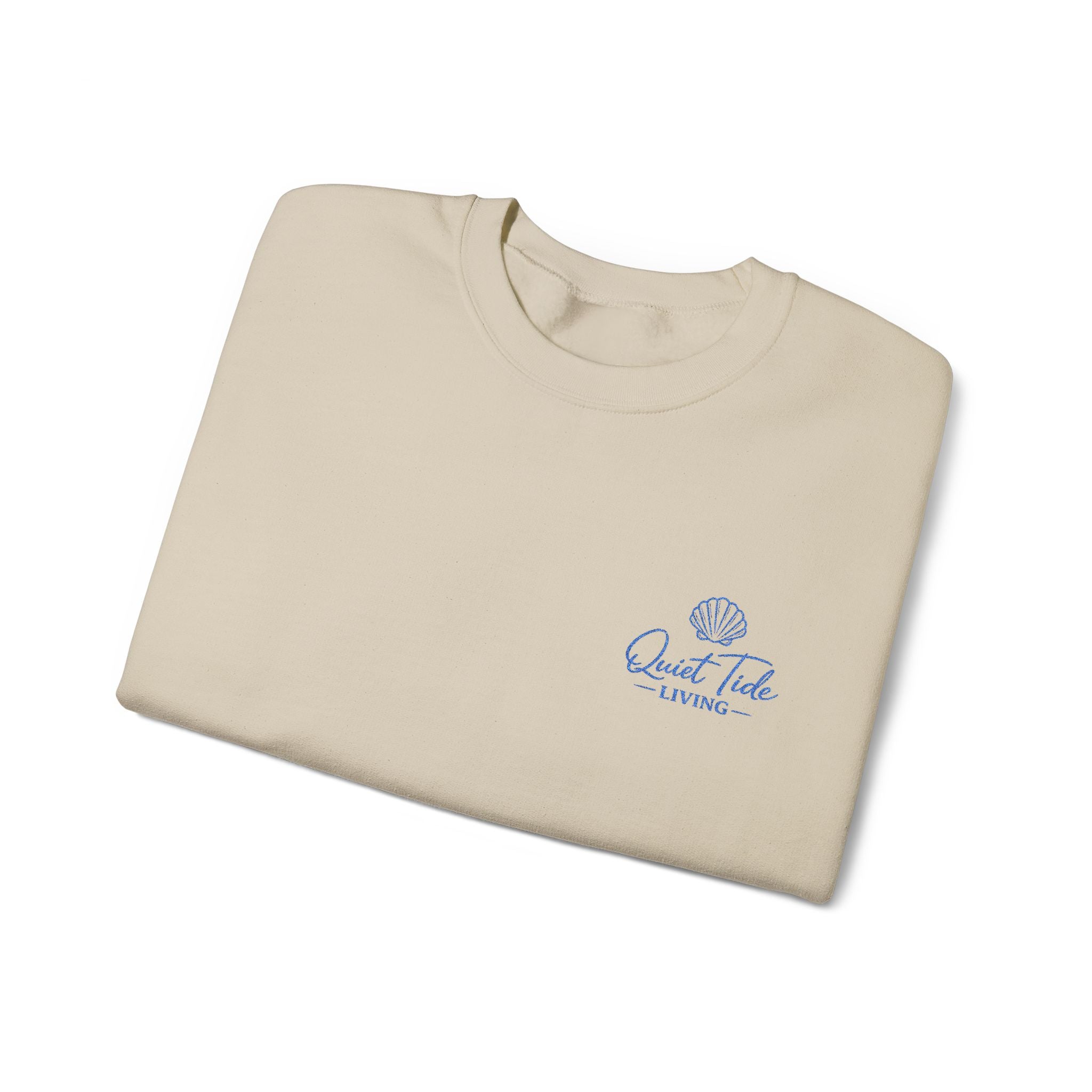Quiet Tide Logo Crewneck Sweatshirt | Soft Coastal Living