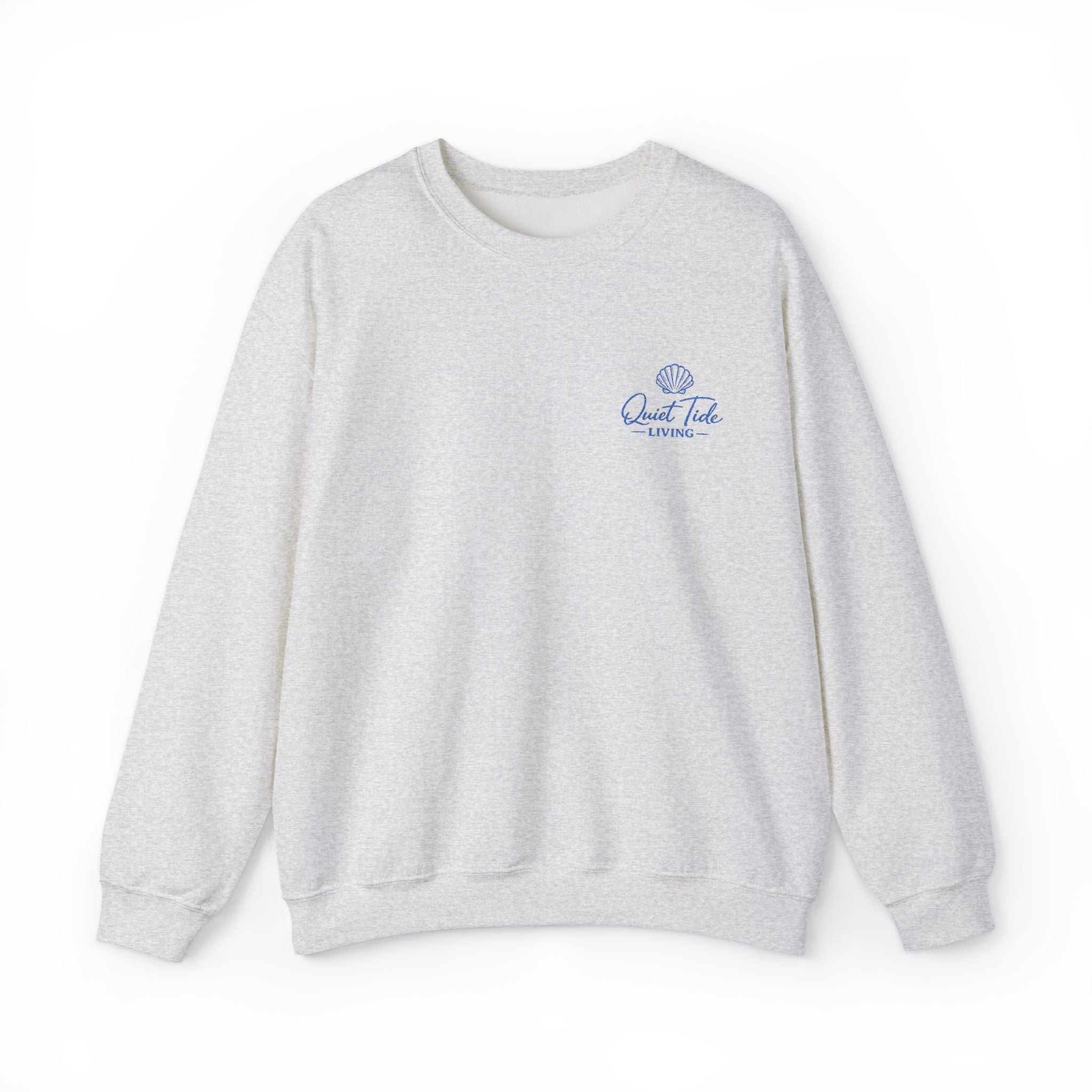 Quiet Tide Embroidered Logo Crewneck