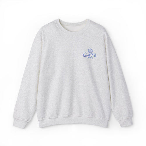 Quiet Tide Logo Crewneck Sweatshirt | Soft Coastal Living