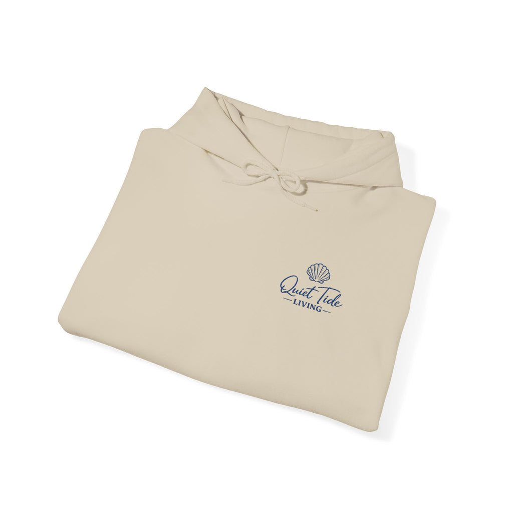 Quiet Tide Logo Hoodie | Soft Coastal Living