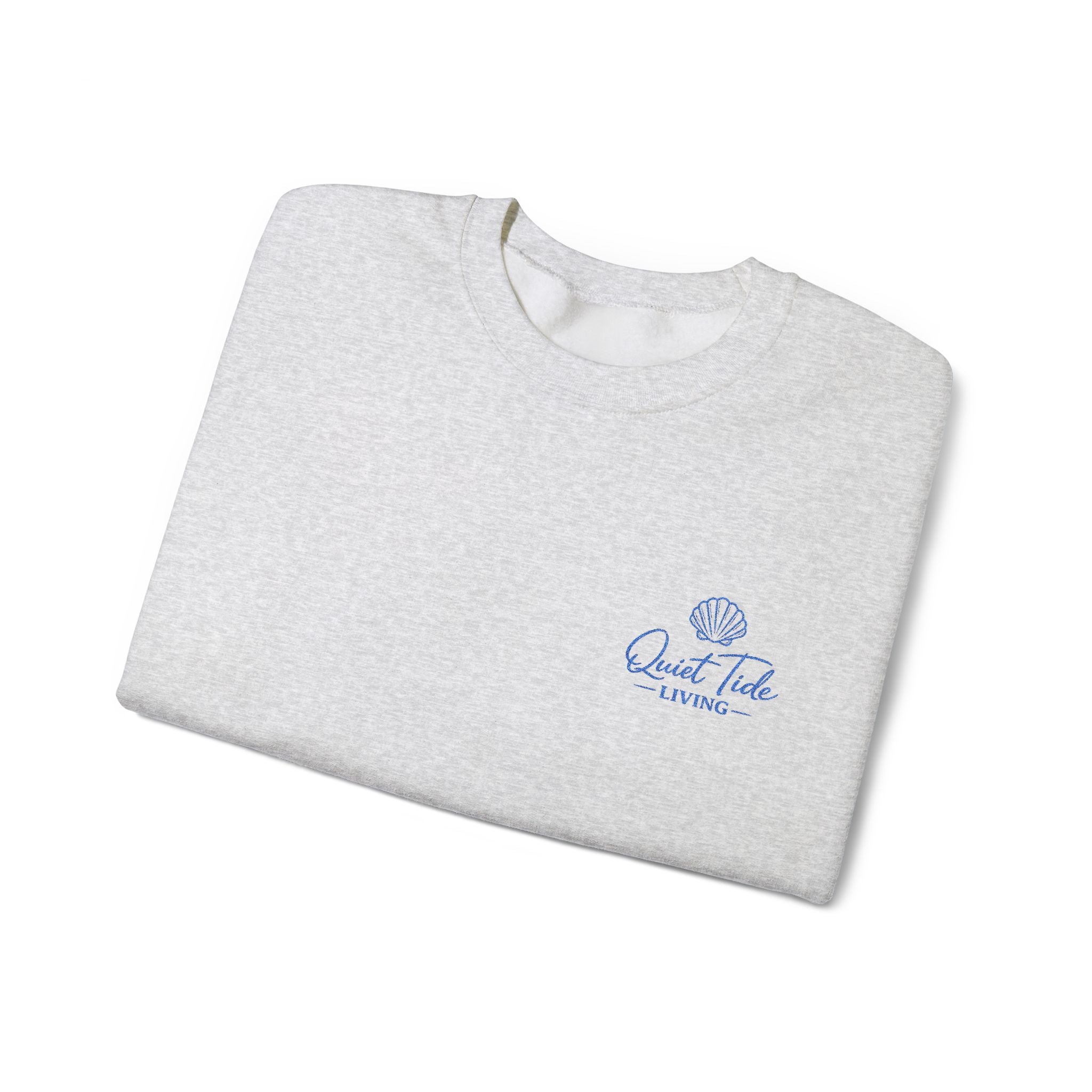 Quiet Tide Logo Crewneck Sweatshirt | Soft Coastal Living